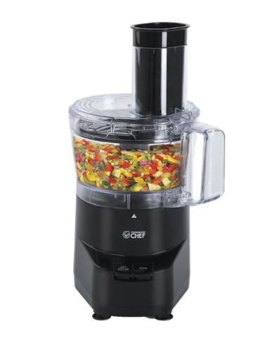 Commercial Chef - 4-cup Food Processor - Black-Front_Standard 