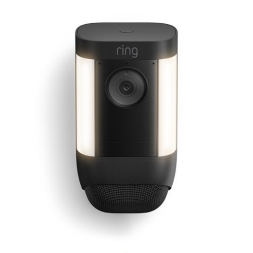 Ring Spotlight Cam Pro, Battery with 2K Video and Ring Vision, LED Lights, Dual-Band Wifi, and 3D Motion Detection - Black BUY IN EUROPE