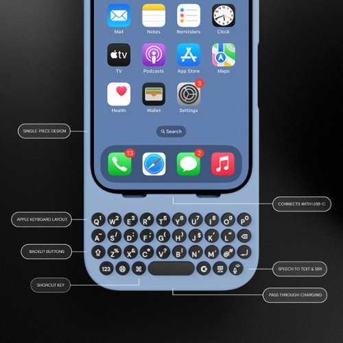 Clicks Keyboard for Apple iPhone 16 Pro Max - Onyx GLOBAL SHIPPING