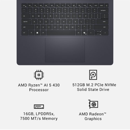 Dell 14S - 14 2K Touchscreen Laptop - AMD Ryzen AI 5 430 2026 - 16GB Memory - 512GB Storage - Copilot+ PC - Celestial Blue BUY IN DUBAI