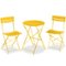 Best Choice Products - 3-Piece Small Bistro Set, Folding Patio Furniture Set of 2 Chairs and Table - Yellow-Front_Standard