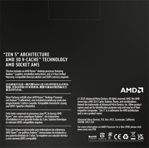 AMD Ryzen 9 9950X3D2 Dual Edition 16 Core 32 Thread 4.3 GHz (5.6
