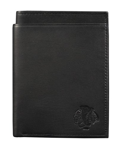 Rico Industries Chicago Blackhawks Black Leather RFID Blocking