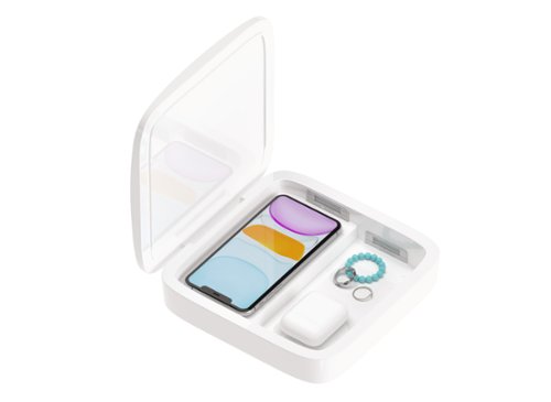 Einova Eggtronic Mundus Pro UV-C Sanitizer 10W Wireless Charging Pad for Qi-enabled Devices - White BUY ONLINE