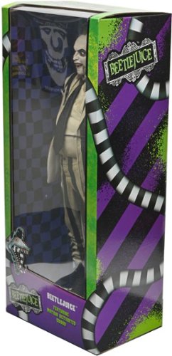 NECA Beetlejuice 1/4 Scale Figure - Striped Suit with Sound WORLDWIDE DELIVERY