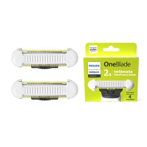Philips Norelco OneBlade Intimate Replacement Blade 2 pack - White, Silver