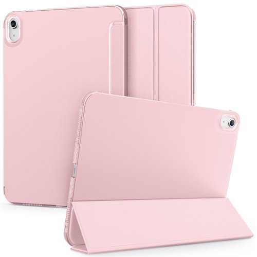 DTTO - Case for iPad (A16) 11th Gen11- Inch 2025, for iPad 10th Gen 2022 ,Matte Frosted Shockproof Back ,Auto Sleep/Wake - rose gold-Front_Standard 