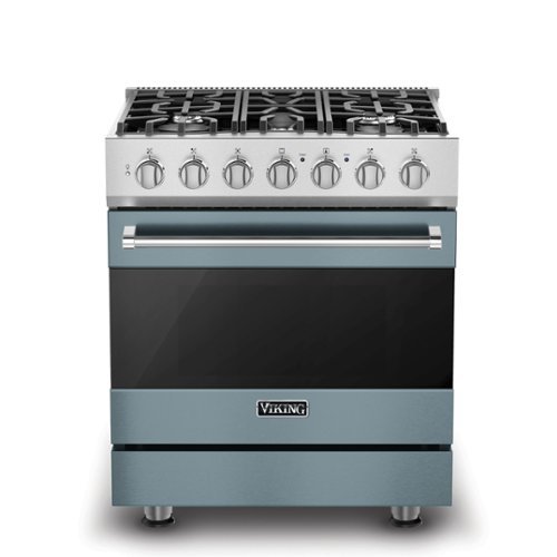 Viking - 3 Series 4.7 Cu. Ft. Self-Cleaning Freestanding Dual Fuel Convection Range - November Sky - November Sky