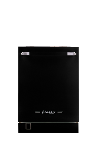 Unique Appliances - 24" Classic Retro Panel Ready Dishwasher - Matte Black