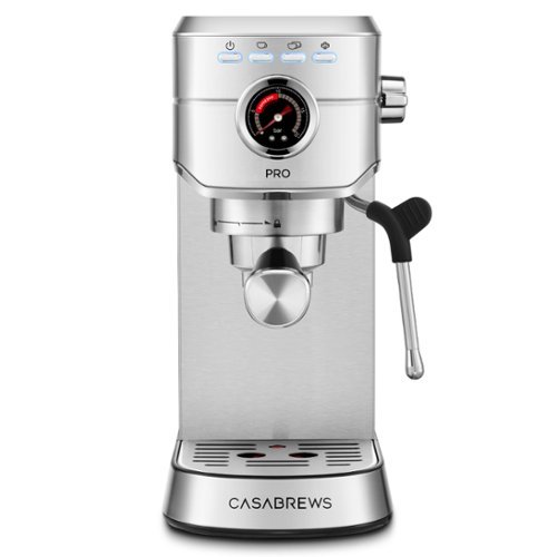 Casabrews - CM5418Pro 20-Bar Espresso Machine and Coffee Maker - Silver-Front_Standard 