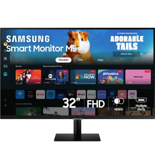 Samsung - M50D 32" LED FHD 60Hz 4ms Smart Monitor with HDR 10 (HDMI, USB) - Black-Front_Standard 