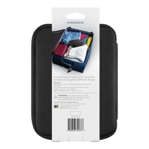 Insignia™ Travel Case for Electronic Accessories - Black BUY IN DUBAI