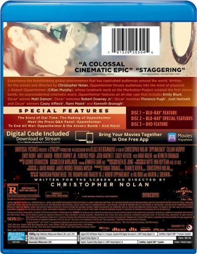 Oppenheimer (with DVD) [Blu ray] - Best Buy