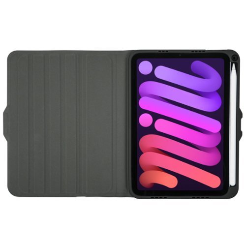 Targus VersaVu Slim Antimicrobial Case for Apple iPad mini (A17 Pro) and iPad mini (6th generation 2021) - Black BUY IN EUROPE