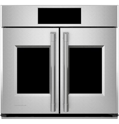 Monogram - Statement 30" Smart Built-In Single Electric Convection Wall Oven with No-Preheat Air Fry and Digital Recipe Box - Stainless Steel