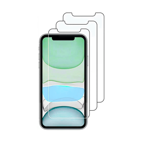  Qixxronics - 3-Pack for iPhone 12 Tempered Glass Screen Protector, Anti-Scratch, Anti-Fingerprint (6.1 inch Display) - Clear