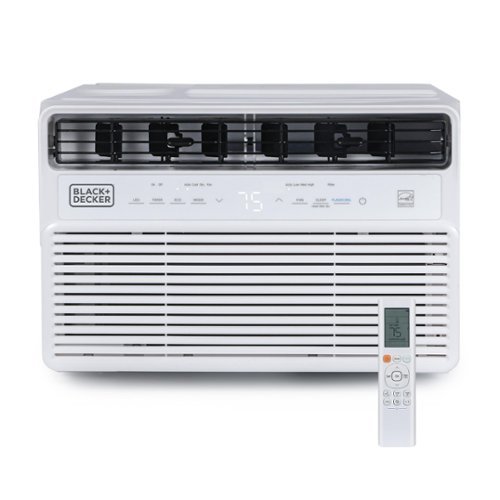Black+Decker - 8,000 BTU Inverter Window Air Conditioner, ENERGY STAR Rated - White-Front_Standard 