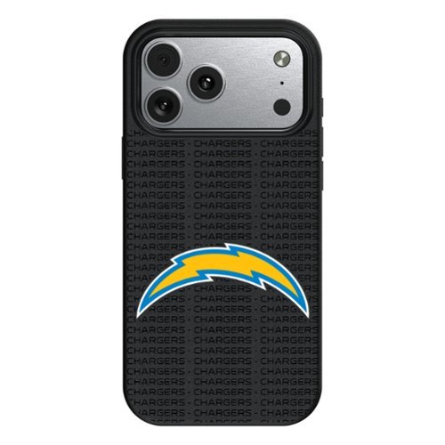 Keyscaper - NFL - Los Angeles Chargers Primary Logo iPhone Magnetic Bump Case - 16 Pro Max - Black-Front_Standard 