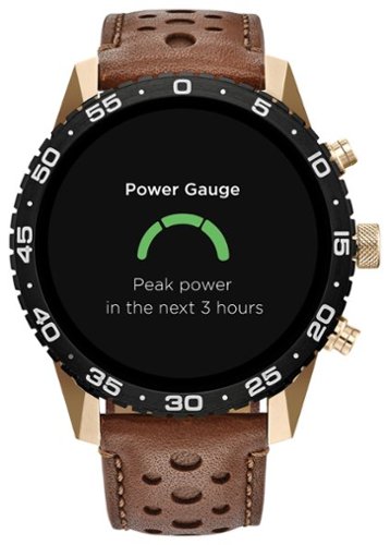 Citizen CZ Smart 45mm Unisex IP Stainless Steel Sport Smartwatch with Perforated Leather Strap - Gold HOW TO BUY