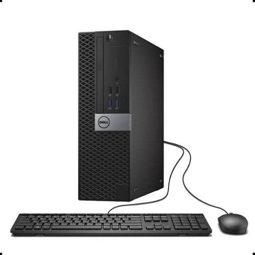 Dell - Refurbished Excellent - Optiplex 7040 SFF Desktop PC, Intel Core i5-6500 up to 3.6GHz, 16G DDR4 RAM, 256G SSD, Keyboard&Mouse, WiFi, Win11P - Black-Front_Standard 