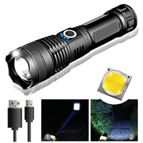 Home Collection - Super Bright LED Tactical Flashlight – Rechargeable-Front_Standard 