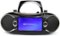 Emerson - EDL-2870H Bluetooth Boombox DVD Player with 7'' LCD Screen, TV Tuner and Radio - Black-Front_Standard