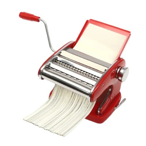 Home Collection - Adjustable Manual Dough Roller Sheeter – Noodle, Pasta & Dumpling Maker Machine - Silver-Front_Standard 