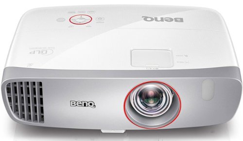BenQ - HT2150ST 1080p Short Throw Home Theater Projector, 2200 Lumens, Low Input Lag - White/Silver-Front_Standard 