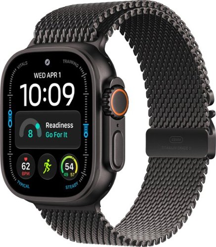 Apple Watch Ultra 4 (GPS + Cellular) 49mm Titanium Case with Black Titanium Milanese Loop - S - Black - (2026)