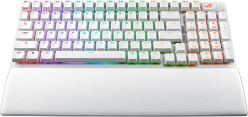 ASUS ROG Strix Scope II 96 Full Size Wireless Mechanical Gaming Keyboard with Hot-Swappable ROG NX Snow Switches - White SHOP ONLINE