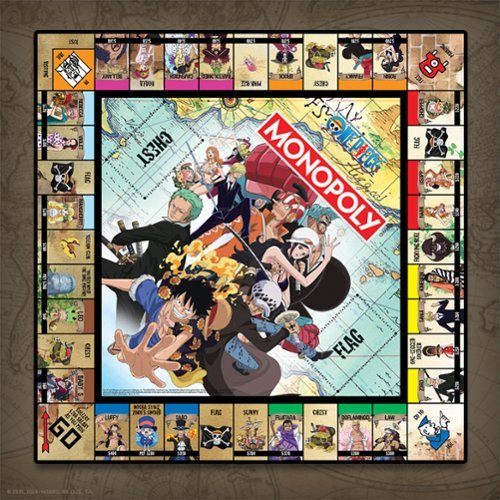 USAoploy MONOPOLY: One Piece - Strategy Board Game, Ages 8+, Manga & Anime GLOBAL SHIPPING