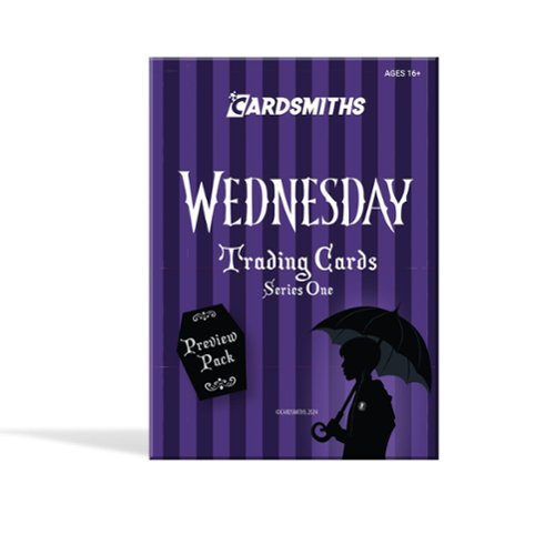 Cardsmiths - Wednesday Trading Cards Series One | 2024 Convention Preview Pack-Front_Standard 