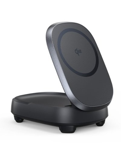 INIU - MagPro Pad & Stand Wireless Charger, 15W Foldable Magnetic Charger - Black