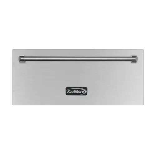 Front. Koolmore - 30 in. Warming Drawer with Three Compartments in Stainless-Steel (KM-RWD-30SS) - Silver.