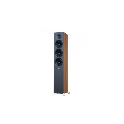ELAC - Debut 3.0 - 5.25" Floor Speaker DF53-WN - Walnut-Front_Standard 