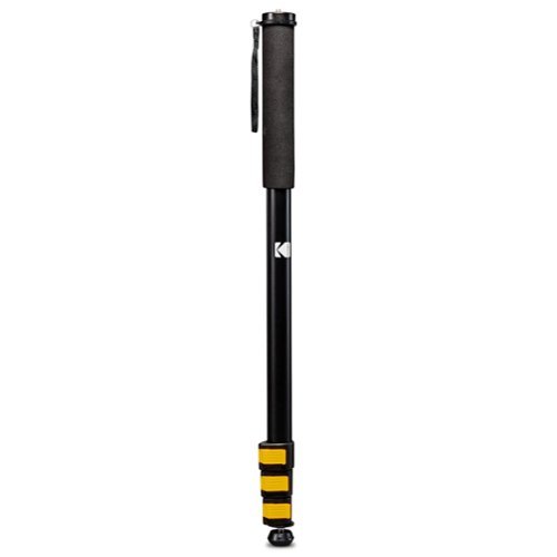 Kodak - PhotoGear 72” Portable Camera Monopod, 21”-72” Aluminum Monopod with Wrist Strap & Case - Black-Front_Standard 