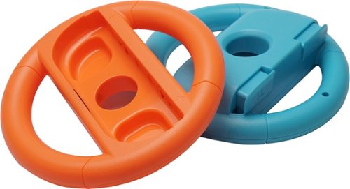 NEXT Universal Joy-Con 2 and Joy-Con Racing Wheel 2-Pack for Mario Kart and other racing games for Nintendo Switch 2 & Switch - Orange/Blue HOW TO BUY