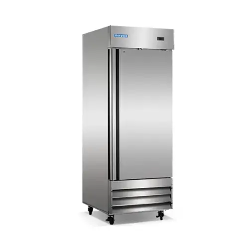 Front. Magic Chef - 23 cu. ft. Single Door Commercial Upright Reach-In Freezer in Stainless Steel - Stainless Steel.