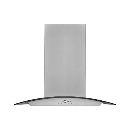 Hauslane - 36 inches - Convertible - Island Range Hood - Silver-Front_Standard 