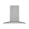 Hauslane - 36 inches - Convertible - Island Range Hood - Silver-Front_Standard