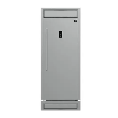 Front. Forno Appliances - Fortezza 14 Cu. Ft. Right-Swing Convertible Refrigerator/Freezer with Trim Kit - Stainless steel.