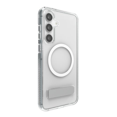 ZAGG Crystal Palace Snap MagSafe Compatible Case w/ Kickstand for Samsung Galaxy S25 FE - Clear GLOBAL SHIPPING