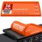 CHEFSPOT - Griddle Mat Cover for Blackstone Omnivore Griddle - Silicone - Full Grill Cover Protector - 36 inch - New Models - Orange-Front_Standard