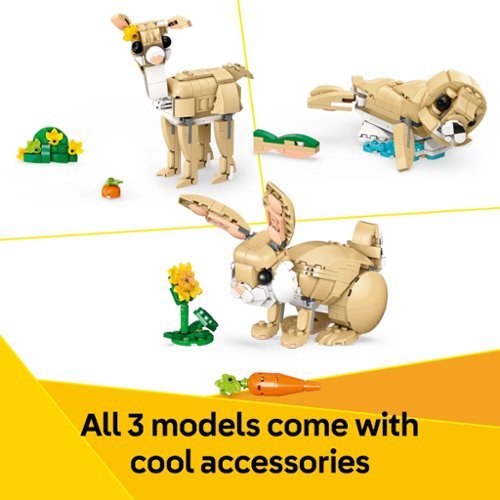 LEGO Creator 3 in 1 Cute Bunny Building Toy Set 31162 WORLDWIDE DELIVERY