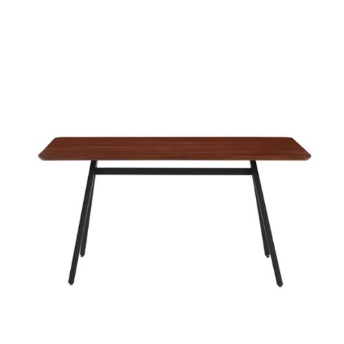 Walker Edison - Modern Dining Table - Dark Walnut-Front_Standard 