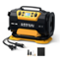 AstroAI - Portable Tire Inflator 150PSI air pump with dual motors and dual power (12V DC/110V AC) for cars bikes and more - Black-Front_Standard