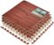 Sorbus - 3/8-Inch Thick 48 Sq. Ft. Wood Grain Floor Foam EVA Interlocking Mats Tiles w/ Borders - for Home, Trade Show - Mahogany-Front_Standard