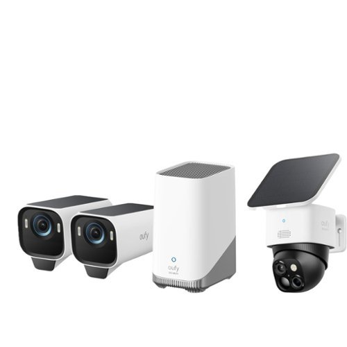 eufy eufyCam S3 Pro 2‑Cam Kit + SoloCam S340, Solar Wireless