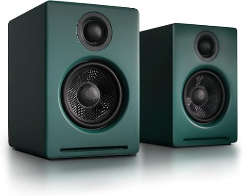 Audioengine - A2+ Next Gen Home Music System w/ Bluetooth aptX-HD - Matte Green-Front_Standard 