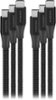 Insignia™ - 4' / 6' / 10' USB-C to USB-C Braided Charge-and-Sync Cables (3-Pack) - Black-Front_Standard